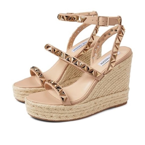 Steve Madden Women's Session Wedge Sandal, Tan - Picture 14 of 14